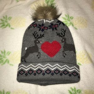 Light Up Reindeer/Christmas Cold Weather Beanie